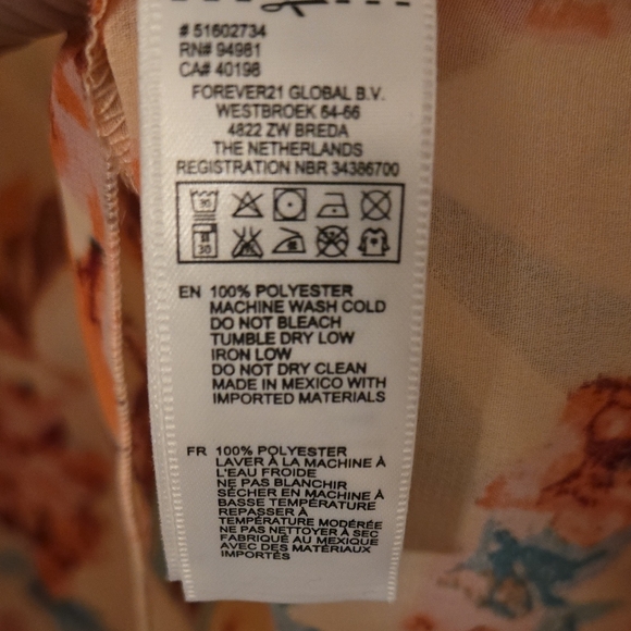 Forever 21 Peach Floral Top - Picture 6 of 15